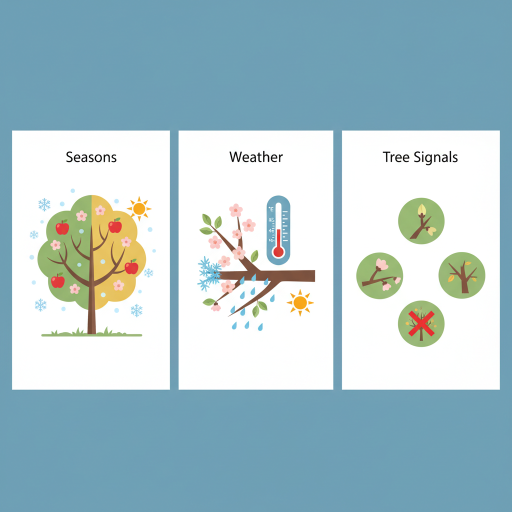 Коли обрізати: сезони, погода, сигнали дерева