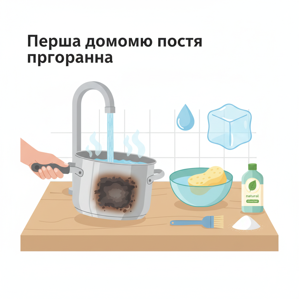 Перша допомога після пригорання