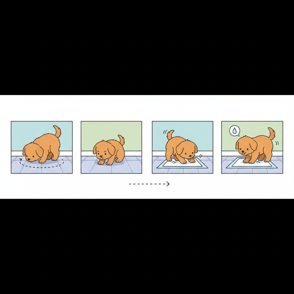 Ознаки, що цуценя хоче на пелюшку