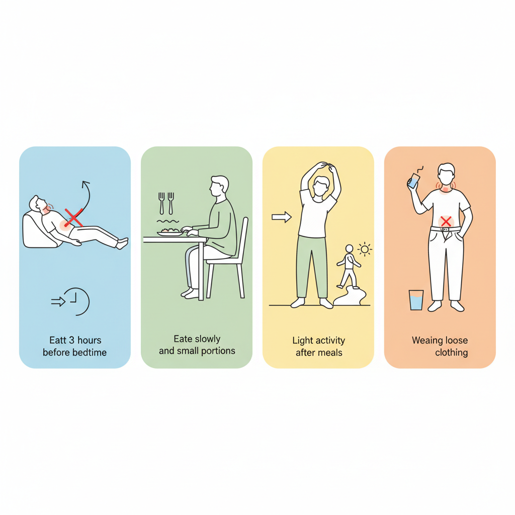 Звички і положення тіла, що зменшують печію