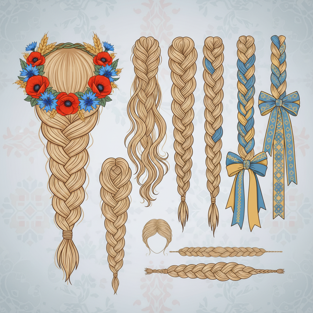 Українські форми плетіння: від коси-віночка до стрічок